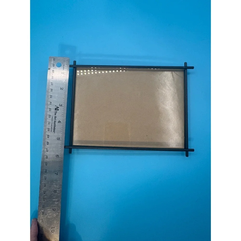 Black Metal Floating Picture Frame 4x6 Minimalist Modern Tabletop Photo Display